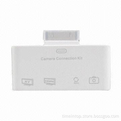 Camera Connection Kit for iPad/iPhone, with USB2.0 Interface and AV Ports, Supports HDMI